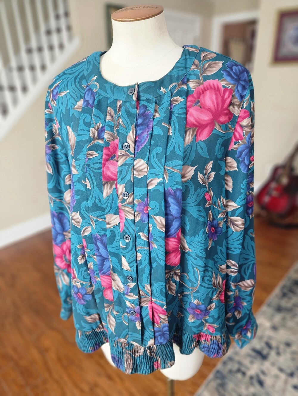 VTG Alfred Dunner Floral Top Size 16
